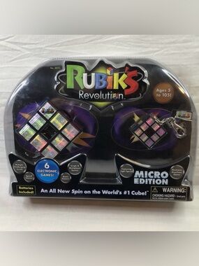 Rubik's Revolution Electronic Game with Micro Edition Keychain Game - NEW